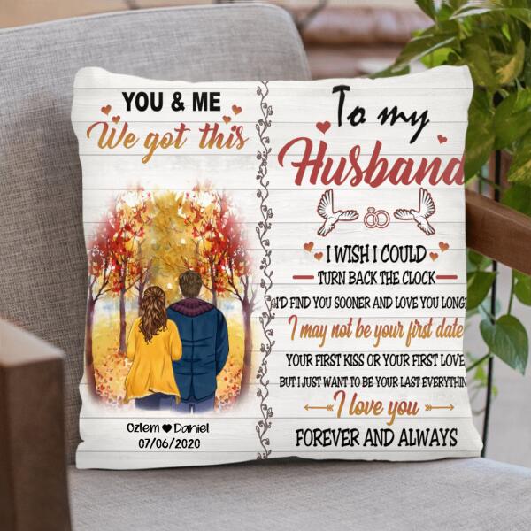Personalized Couple in the Fall Pillow Cover - Best Gift For Couple - I Love You Forever And Always - FI4AF6