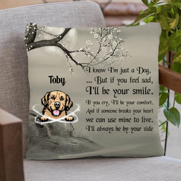 Personalized Dog Pillow Cover/Cushion Cover - Best Gift For Dog Lovers - I'll Always Be By Your Side