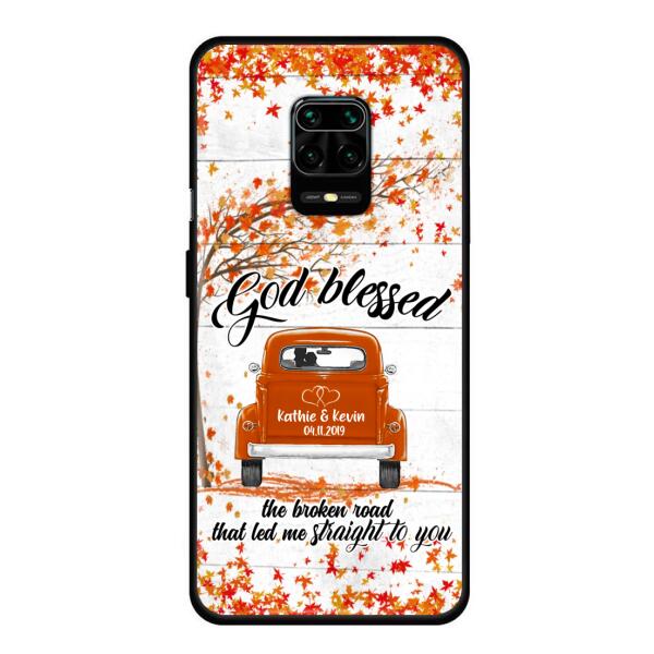 Personalized Couple Phone Case - Best Gift For Couple - God Blessed The Broken Road That Led Me Straight To You - Case For Xiaomi, Oppo And Huawei