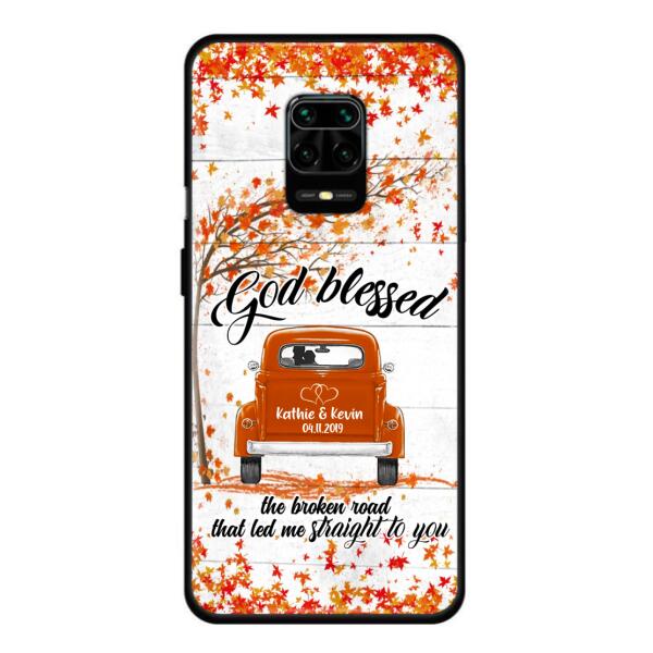 Personalized Couple Phone Case - Best Gift For Couple - God Blessed The Broken Road That Led Me Straight To You - Case For Xiaomi, Oppo And Huawei