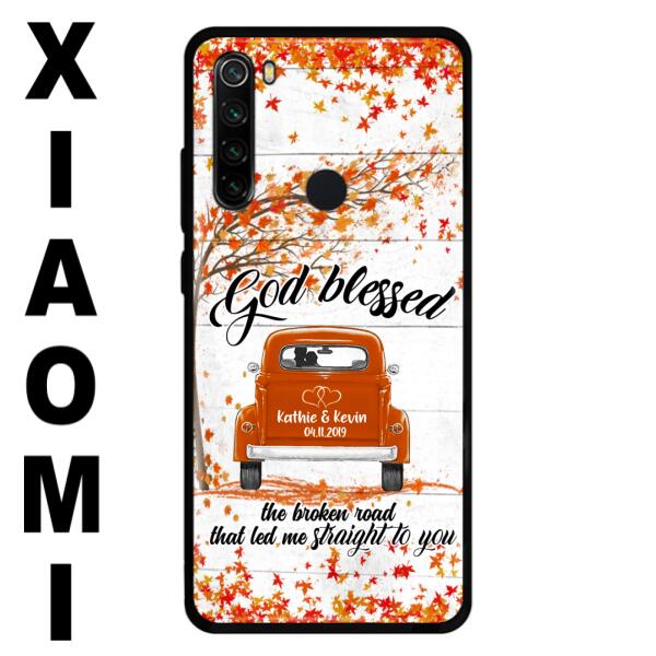 Personalized Couple Phone Case - Best Gift For Couple - God Blessed The Broken Road That Led Me Straight To You - Case For Xiaomi, Oppo And Huawei