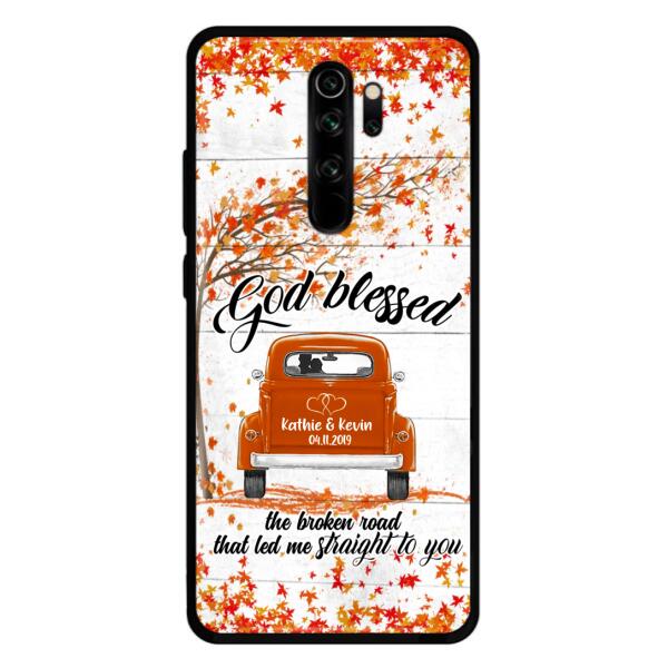 Personalized Couple Phone Case - Best Gift For Couple - God Blessed The Broken Road That Led Me Straight To You - Case For Xiaomi, Oppo And Huawei
