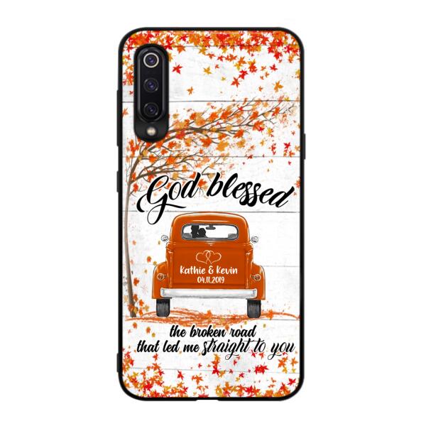 Personalized Couple Phone Case - Best Gift For Couple - God Blessed The Broken Road That Led Me Straight To You - Case For Xiaomi, Oppo And Huawei