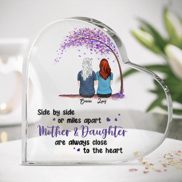 Personalized Mom & Daughter Acrylic Plaque - Gift Idea For Mother's Day - Up to 5 People - Mother & Daughter Are Always Close To The Heart