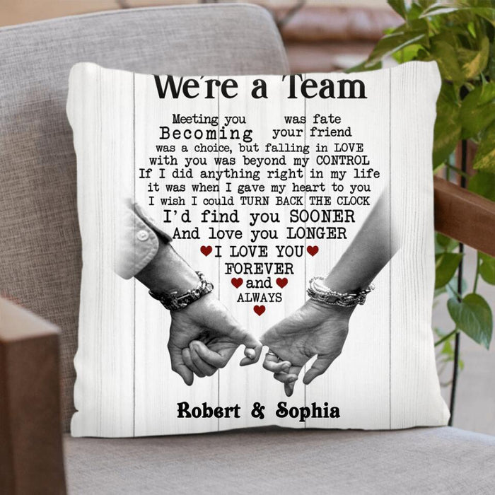 Personalized Couple Pillow Cover - Anniversary Gift For Couple - I Love You Forever And Always