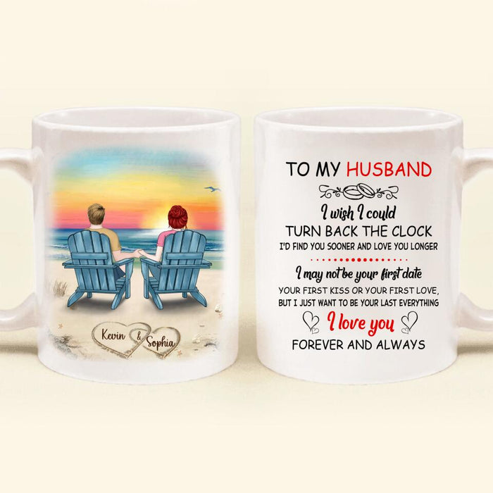 Personalized Couple Coffee Mug - Gift Idea For Couple/Gift For Husband From Wife - To My Husband I Wish I Could Turn Back The Clock