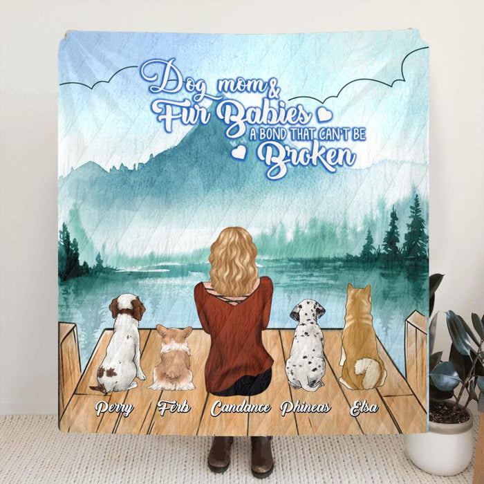 Personalized Dog Mom Quilt/Fleece Blanket - Up to 4 Dogs - Best Gift For Dog Lovers - Rockin' The Dog Mom Life