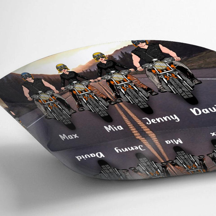 Personalized Couple Motorcycle Pillow Cover - Gift Idea For Couple/Friends - Couple Who Ride Together Stay Together