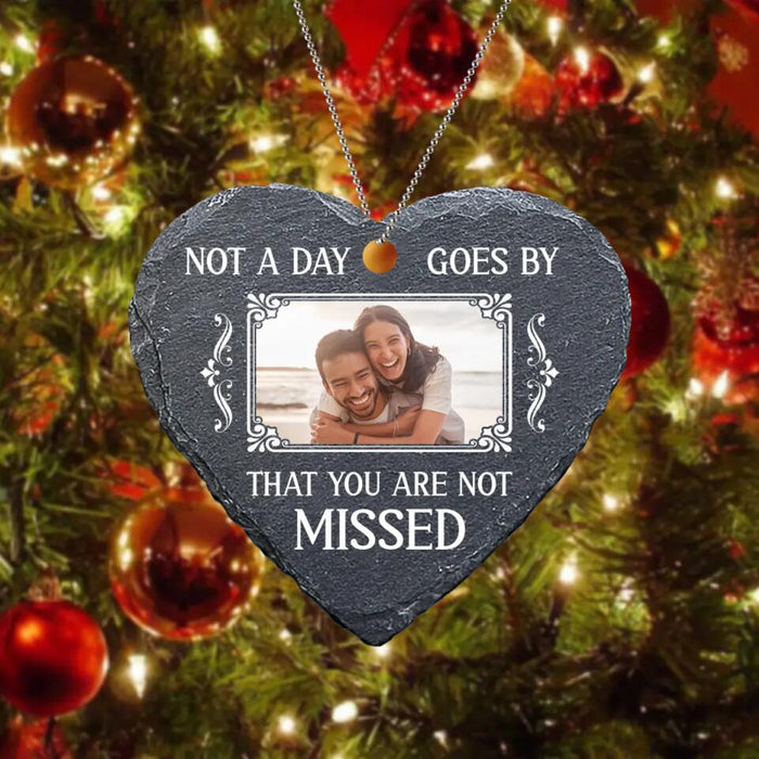 Personalized Heart Acrylic Ornament - Upload Couple Photo - Christmas Gift Idea For Couple/Parents/Birthday