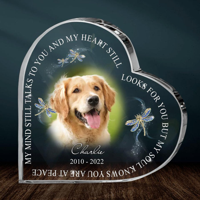 Personalized Memorial Pets Photo Acrylic Plaque - Memorial Gift Idea For Pet Owners