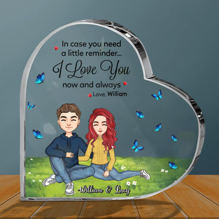 Personalized Couple Acrylic Plaque - I Love You Now and Always - Valentine's Day Gift Idea For Couple - Mother's Day Gift For Wife From Husband