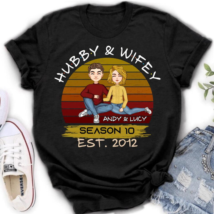 Personalized Couple Shirt - Gift Idea For Couple/Mother's Day Gift From Husband - Hubby & Wifey