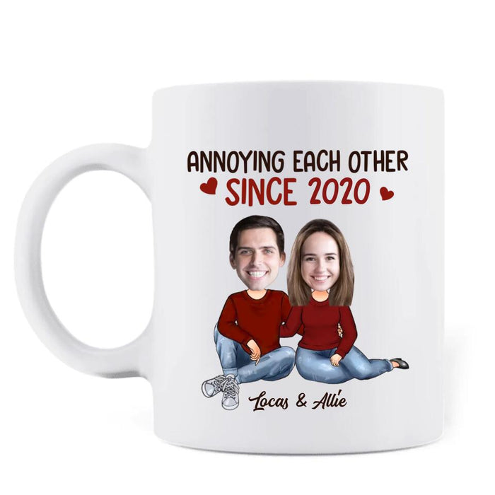 Personalized Couple Coffee Mug - Gift For Couple/Him/Her - Mother's Day Gift For Wife From Husband - Annoying Each Other Since 2020 And Still Going Strong