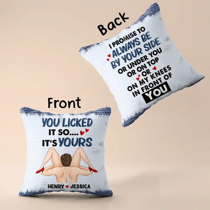 Personalized Couple Pillow Cover - Best Gift Idea For Husband/Wife/Birthday/Anniversary - I Promise To Always Be By Your Side