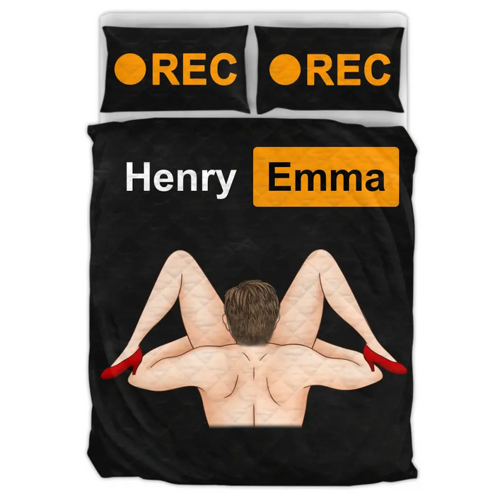 Personalized Couple Quilt Bed Sets - Best Gifts Idea For Husband/Wife/Birthday/Anniversary/Valentines