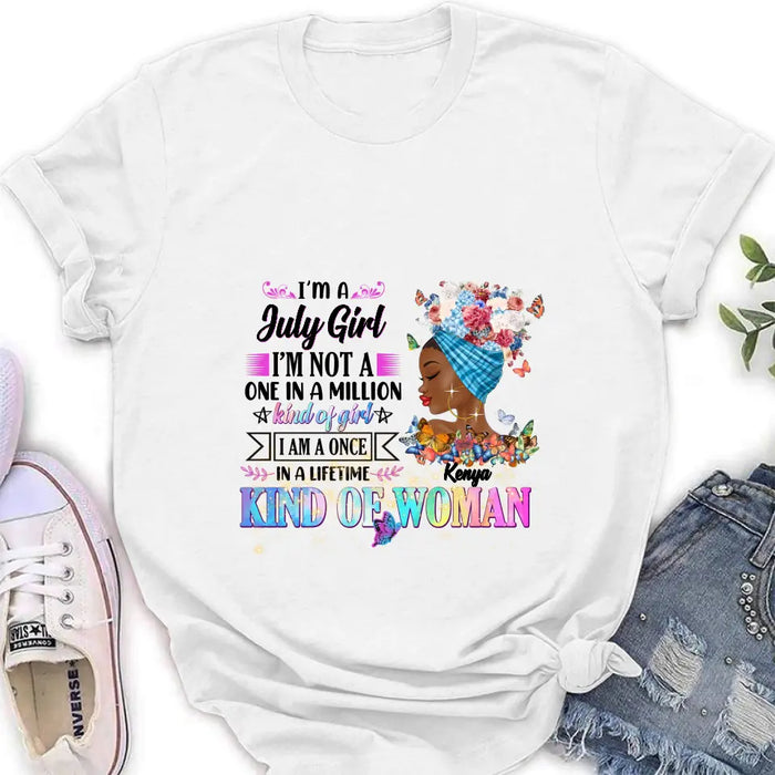 Personalized Birthday Girl Shirt/Hoodie - Gift Idea For Birthday - I'm A October Girl I'm Not A One In A Million Kind Of Girl
