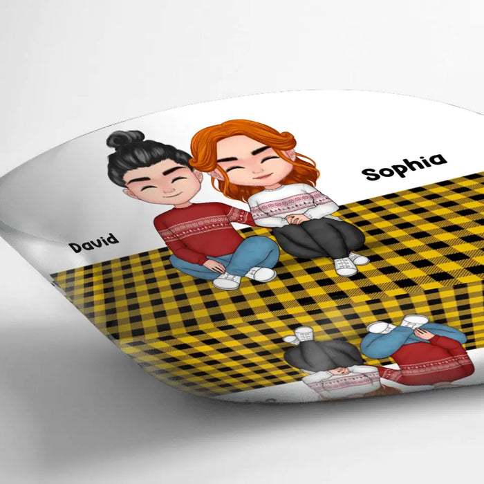 Personalized Couple Pillow Cover/Fleece Throw Blanket/Quilt - Christmas Gift Idea For Couple/Husband & Wife - You & Me We Got This