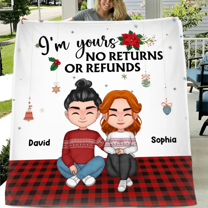 Personalized Couple Pillow Cover/Fleece Throw Blanket/Quilt - Christmas Gift Idea For Couple/Husband & Wife - You & Me We Got This