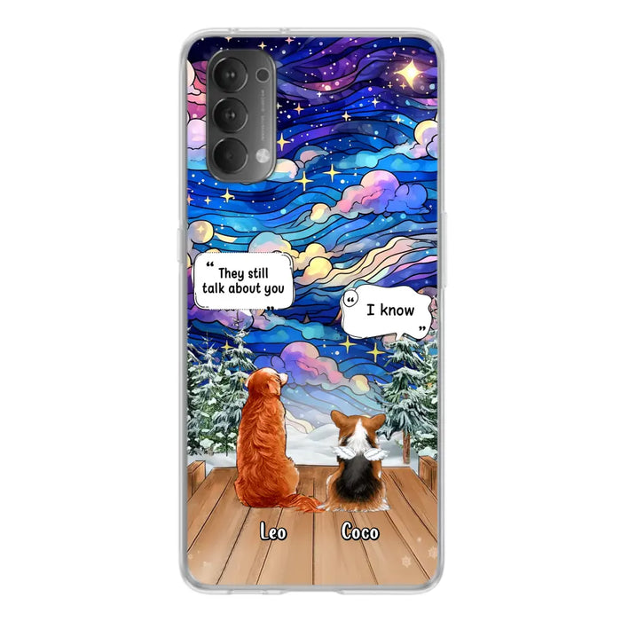 Personalized Dog Memorial Phone Case - Up to 4 Pets - Memorial Gift Idea For Dog/Cat/Rabbit Lovers - They Still Talk About You - Case For Oppo/Xiaomi/Huawei