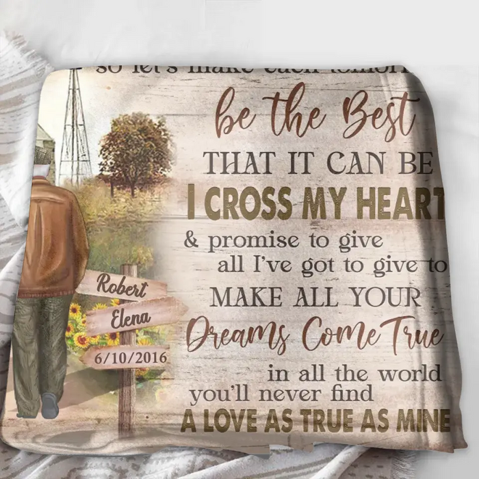 Personalized Couple Quilt & Fleece Throw Blanket - Gift Idea For Couple/Husband & Wife - You Will Always Be The Miracle