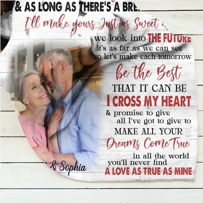 Personalized Couple Quilt & Fleece Blanket - Gift Idea For Couple/Husband & Wife - Upload Photo - You Will Always Be The Miracle