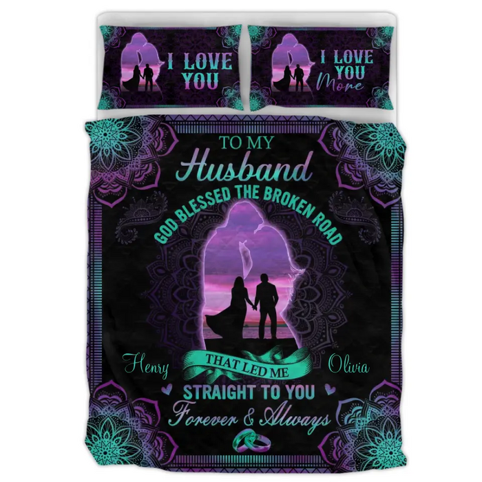 Personalized Couple Quilt Bed Sets - Gift Idea For Him/Her - I Love You More