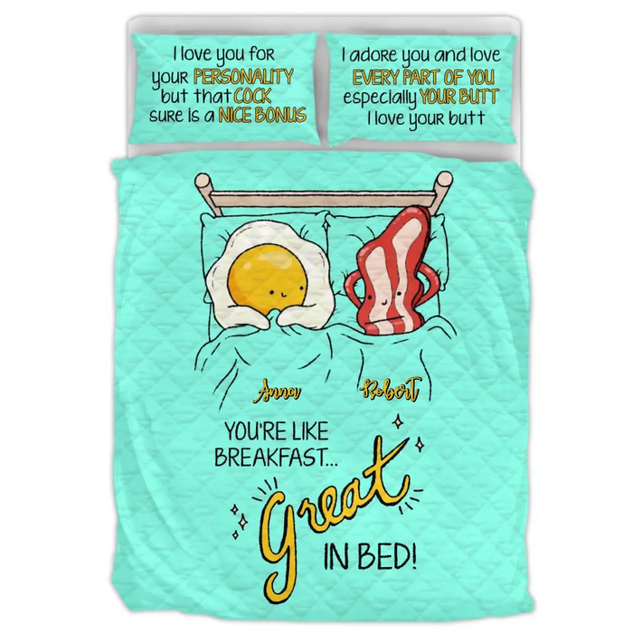 Personalized Couple Quilt Bed Sets - Gift Idea For Him/Her - I Love You For Your Personality
