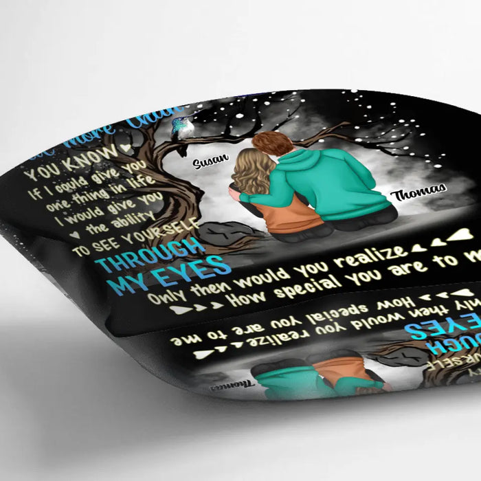 Personalized Couple Pillow Cover - Gift Idea From Husband to Wife/Anniversary Gift - You're Braver Than You Believe