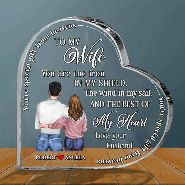 Personalized Couple Crystal Heart - Gift Idea For Couple/Him/Her/Valentine's Day - You're Special Gift From Heaven