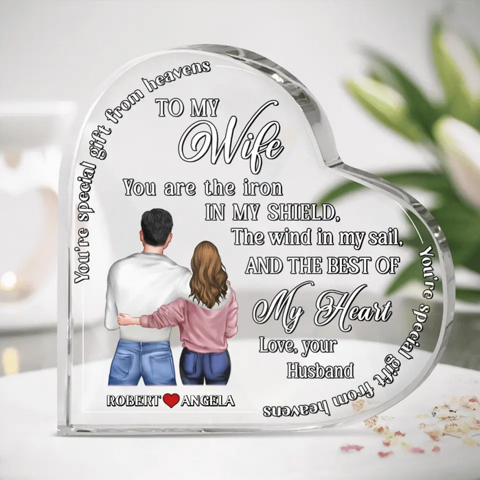 Personalized Couple Crystal Heart - Gift Idea For Couple/Him/Her/Valentine's Day - You're Special Gift From Heaven