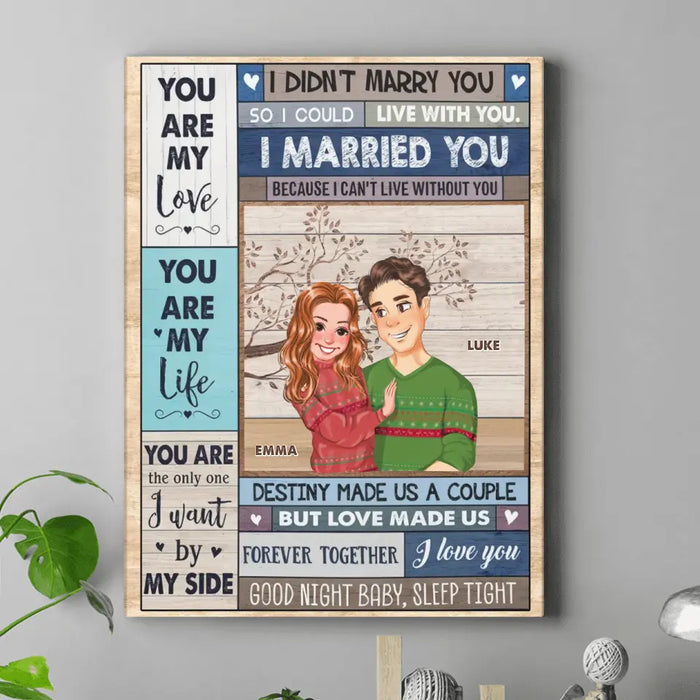 Personalized Couple Canvas - Gift Idea For Couple/Him/Her - You Are My Love