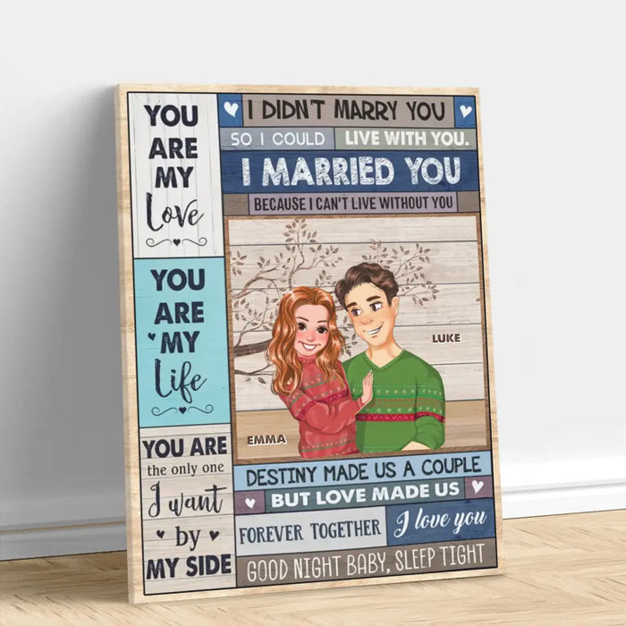 Personalized Couple Canvas - Gift Idea For Couple/Him/Her - You Are My Love