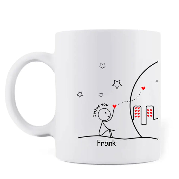 Personalized Couple Coffee Mug - Gift Idea For Couple/Him/Her/Valentine's Day - I Miss You