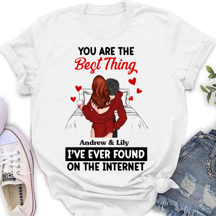 Personalized Couple Shirt/Hoodie - Gift Idea For Husband From Wife/Couple Gift/Valentine's Day - You Are The Best Thing