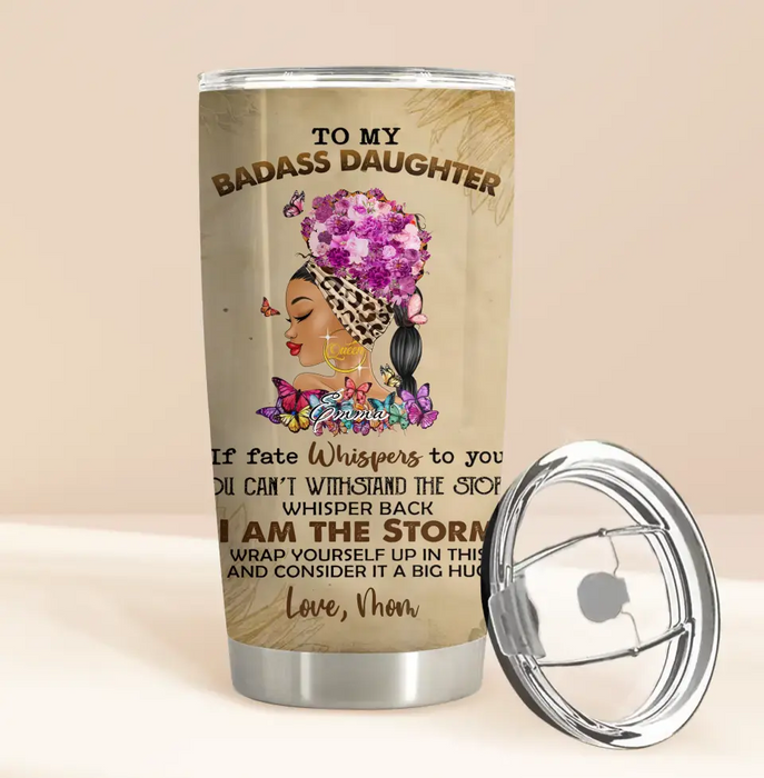 Personalized To My Badass Daughter Tumbler - Gift Idea For Daughter From Mom/Dad