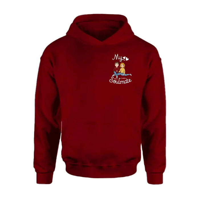 Personalized Couple Hoodie - Valentine's Day Gift Idea for Couple - My Soulmate