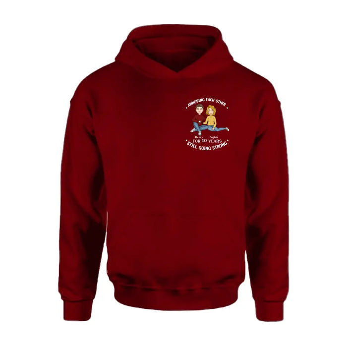 Personalized Couple Hoodie - Valentine's Day Gift Idea for Couple - Annoying Each Other