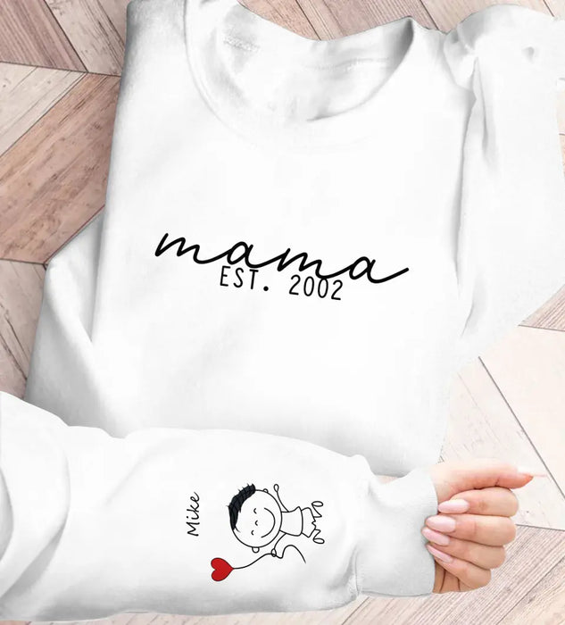 Personalized Mama AOP Sweater - Up to 10 Kids - Mother's Day Gift Idea For Mom/Grandma