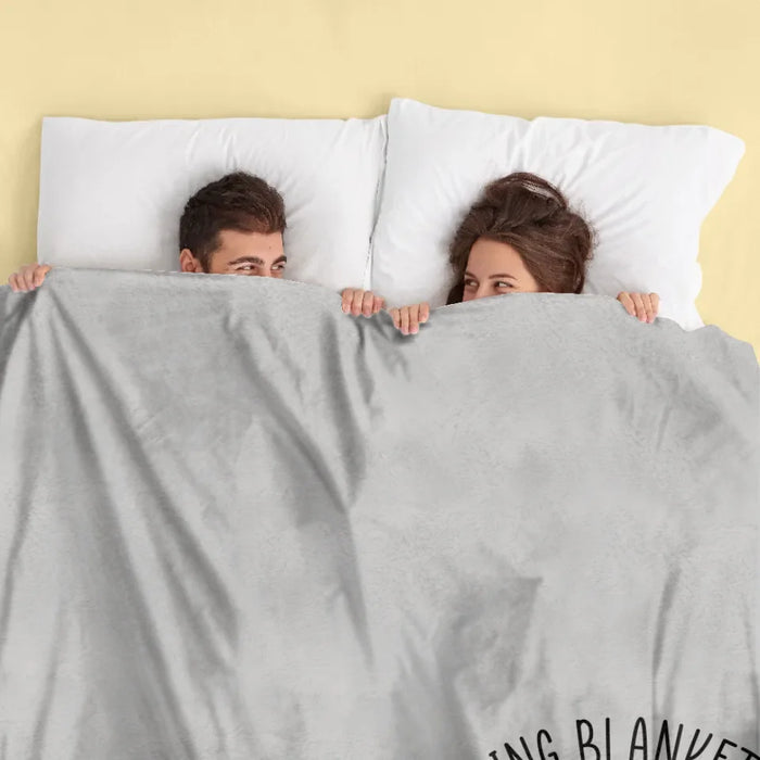 Personalized Couple Fleece Throw Blanket & Quilt - Gift For Couple - This Is Our Cuddling Blanket