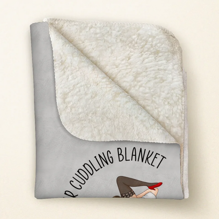 Personalized Couple Fleece Throw Blanket & Quilt - Gift For Couple - This Is Our Cuddling Blanket