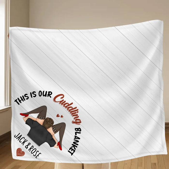 Personalized Couple Fleece Throw Blanket/Quilt - I Licked It So...It's Mine - Christmas Gift Idea For Couple