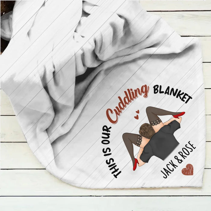 Personalized Couple Fleece Throw Blanket/Quilt - I Licked It So...It's Mine - Christmas Gift Idea For Couple