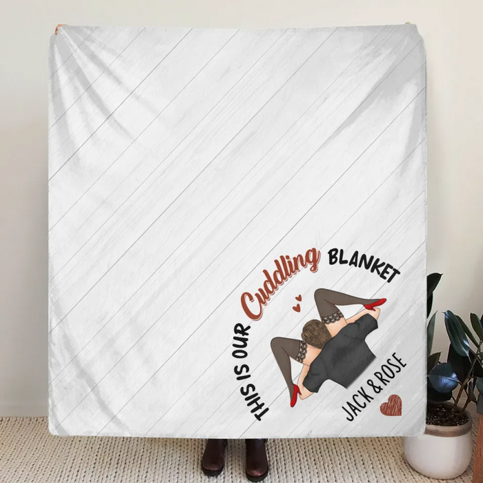 Personalized Couple Fleece Throw Blanket/Quilt - I Licked It So...It's Mine - Christmas Gift Idea For Couple