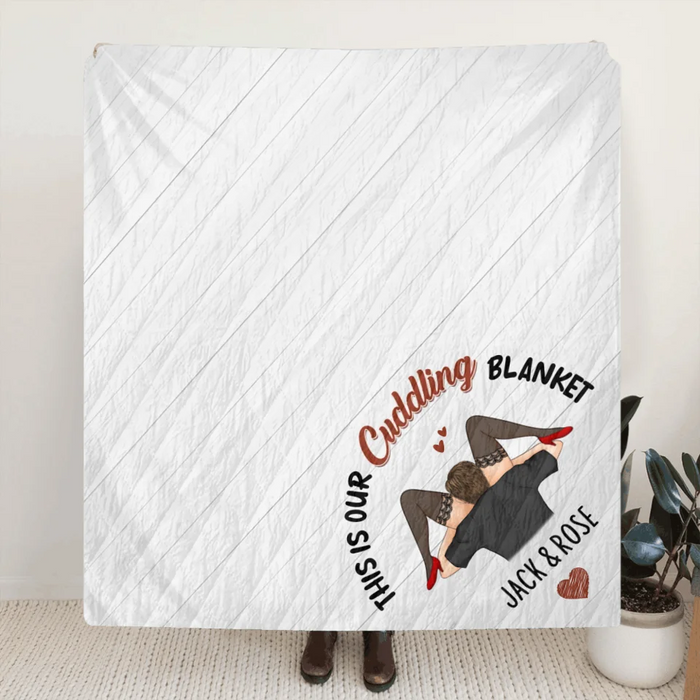 Personalized Couple Fleece Throw Blanket/Quilt - I Licked It So...It's Mine - Christmas Gift Idea For Couple