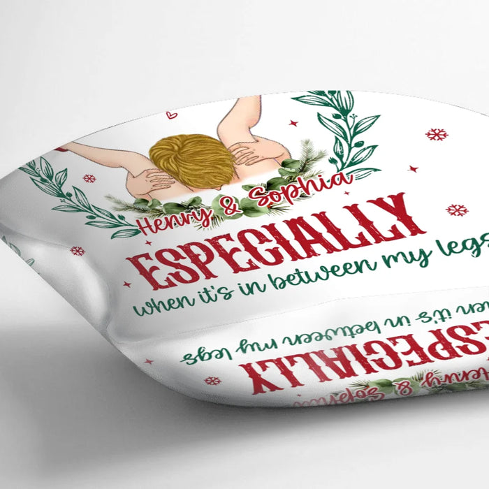 Personalized Couple Pillow Cover - Funny Gift Idea For Couple - I Love Your Face