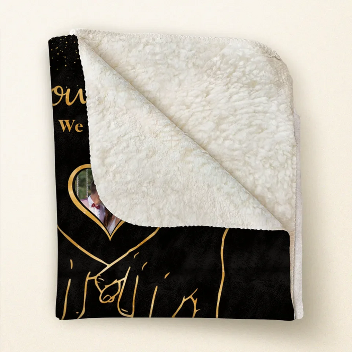Personalized Couple Fleece Throw Blanket/Quilt - Upload Couple Photo - Anniversary Gift Idea For Couple/Him/Her/Valentines - You & Me We Got This