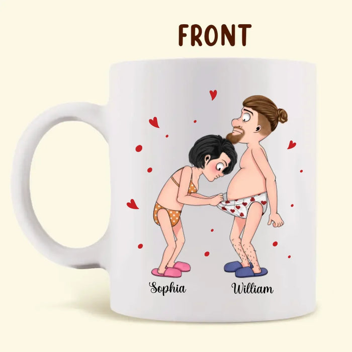 Personalized Couple Coffee Mug - I Love Your Personalities - Valentine Gift Idea For Couple