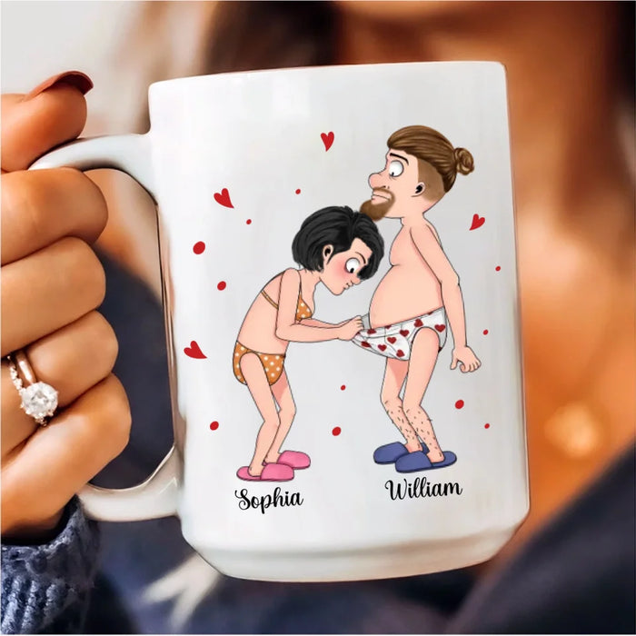 Personalized Couple Coffee Mug - I Love Your Personalities - Valentine Gift Idea For Couple