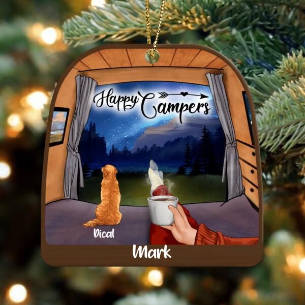 Personalized Tent Camping Ornament - Best Gift For Camping Lover - Happy Campers