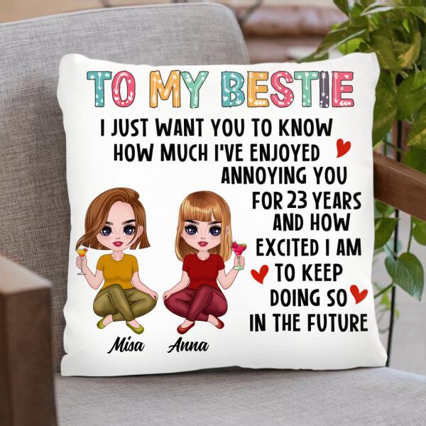 Personalized Friends Annoying Pillow Cover - Gift Idea For Friends